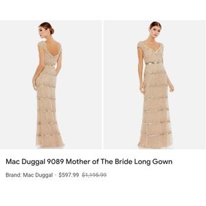 Mac Duggal 9089 Mother of the Bride Long GownMac Duggal size 14.  retail $1195